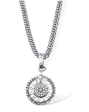 Bayemeyc Galassia Medallion Necklace - White