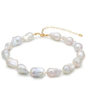 EVA REMENYI Baroque Pearl Choker - Metallic
