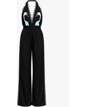 Noblesse Oblige Swan Romper - Black