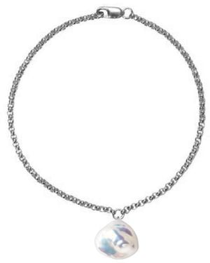 Ora Pearls Mermaid Keshi Pearl Bracelet - Metallic