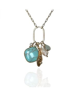 Rare Matters Jewelry Radiance Charm Necklace - Metallic