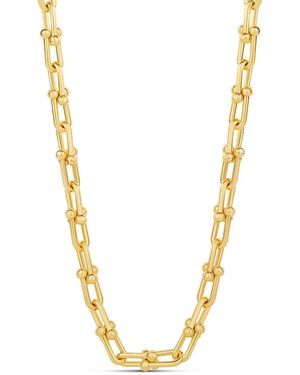 SHYMI Linked U Shape Chain Necklace - Metallic