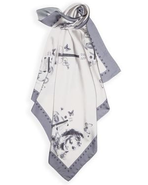 Black Cake Limited Edition Dolly Parton Love Butterflies Bandana Scarf - Metallic