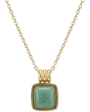 seree Puzzle Jade Stone Pendant Necklace - Metallic