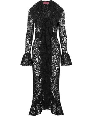 Mandragora Long Laced Blouse Leya - Black