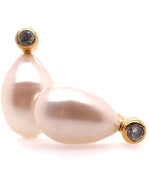 GEM BAZAAR The Pearly Gates Earrings - Pink