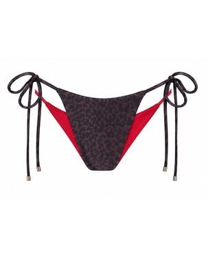 Belletage Swimwear The Leo Bikini Bottom - Red