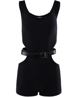 Vestiaire d'un Oiseau Libre Lycra Cut-Out Jumpsuit - Black