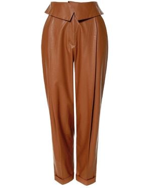 AGGI by HALEWSKI Xenia Raw Umber Trousers - Brown