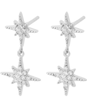 Cartilage Cartel Starburst Cascading Studs - White