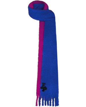 The Extreme Collection Mohair Bicolour Scarf Paxton - Blue