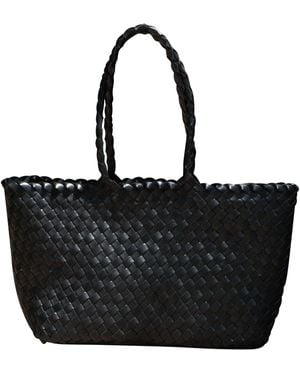 Rimini Woven Eco Leather Handbag 'Amadea' - Natural
