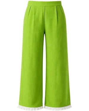 Imaura Btw Linen Trousers - Green