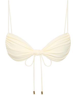 Aura Maris Resort Albus Knotted Bikini Top - Natural