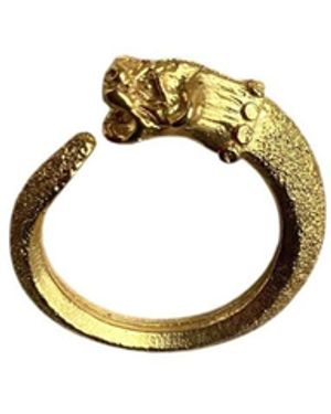 Morning Blue. Lion Ring - Metallic