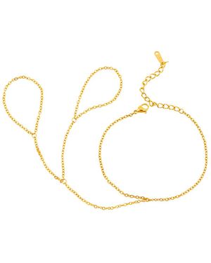 Amoura Jewelers Lira Hand Chain - Metallic
