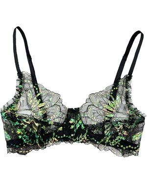 Carol Coelho Psyche A-Cup Exclusive Iridescent Bra - Green