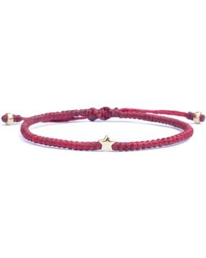 Harbour UK Bracelets Star & Cord Adjustable Dainty Bracelet For - Red
