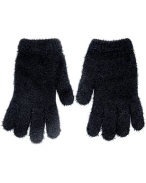 Maison Bogomil Feather-Knit Gloves - Blue