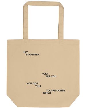 Anchor and Crew Neutrals Neutral Seven You Are Enough X Mental Health Editions Recycled Cotton Tote Bag - Natural