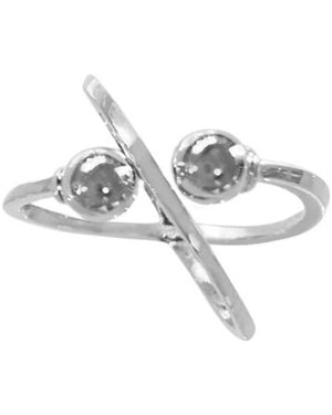 FV Jewellery Perle Double Wrap Ring - Metallic