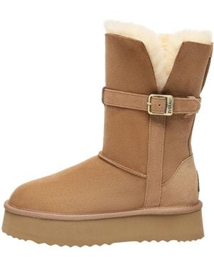 EverAu Australia Brush Platform Boots - Natural