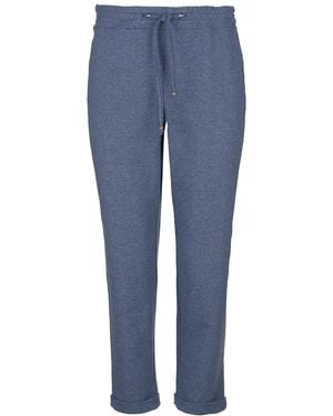 Conquista Mélange Cropped Joggers - Blue