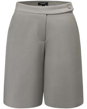 Smart and Joy Minimalist Bermuda Shorts - Gray
