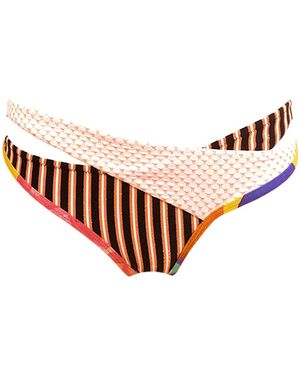 Aulala Paris Aulala X Risbo Artistic Bikini Bottom Utopia - Brown