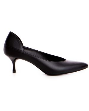 The 5Th Element Celine Leather Kitten Heel - Black