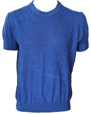 Maria Aristidou Thalassa Short Sleeve Top - Blue