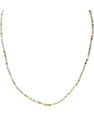 Rahul's Jewels 16"-18" Adjustable Length Genuine Diamond Necklace, 20.00 Carats Diamond Weight - Metallic