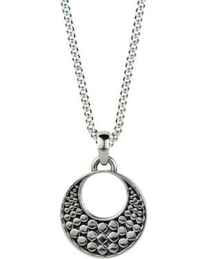 Charlotte's Web Jewellery Orbital Pendant Silver Necklace - Metallic