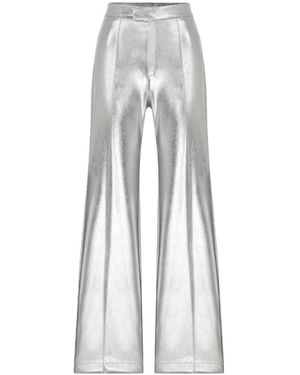 NAZLI CEREN Millie Leather Pants - White