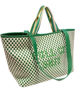 Lilly Loves Checkered Full Of Shit Handbag - Green