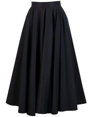 Ma Mulier Midi Fluffy Skirt - Black