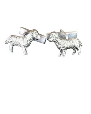 Simon Kemp Jewellers Sheep Cufflinks - Metallic