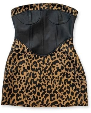 Circular Path Donna Strapless Dress - Black