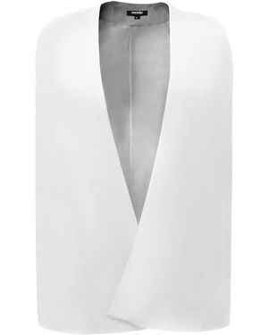 Smart and Joy Minimalist Evening Cape - White