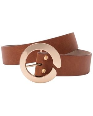 Colección Tansu Clémentine Leather Belt - Brown