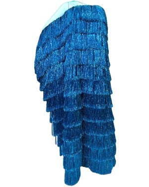 Julia Clancey Luxe Azure Lady Frou Kaftan - Blue