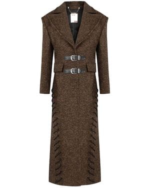 Pcfg Your Itch Cashmere Blend Long Overcoat - Brown