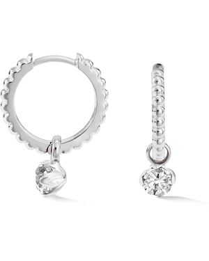 Dower & Hall Topaz Large Dotty Orissa Hoops - Metallic