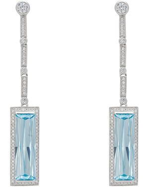 LÁTELITA London Margaux Topaz Drop Earrings - Blue