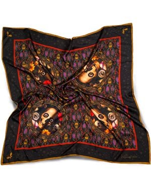 Henelle Hollywood Forever Large Silk Scarf - Red