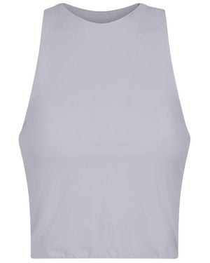 NUMBAT Smooth Sports Crop Tank - Gray