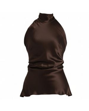 The Ethos Studio Alica Top, Silky - Brown