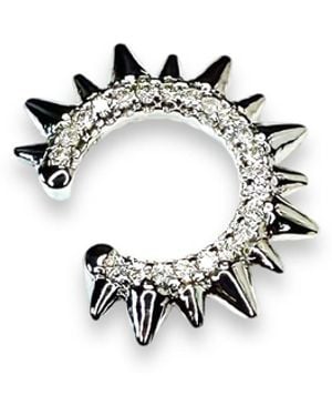 Jagged Halo Jewelry Jagged Ear Cuff - White