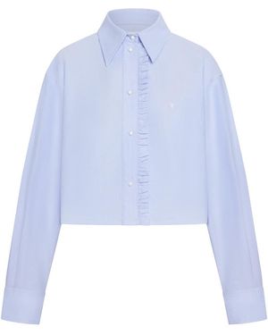 Marieta Yan Amara Cotton Oxford Shirt - Blue