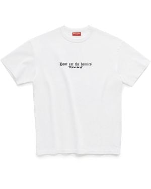 Dont Eat the Homies Please Be Kind To Animals Tee - White